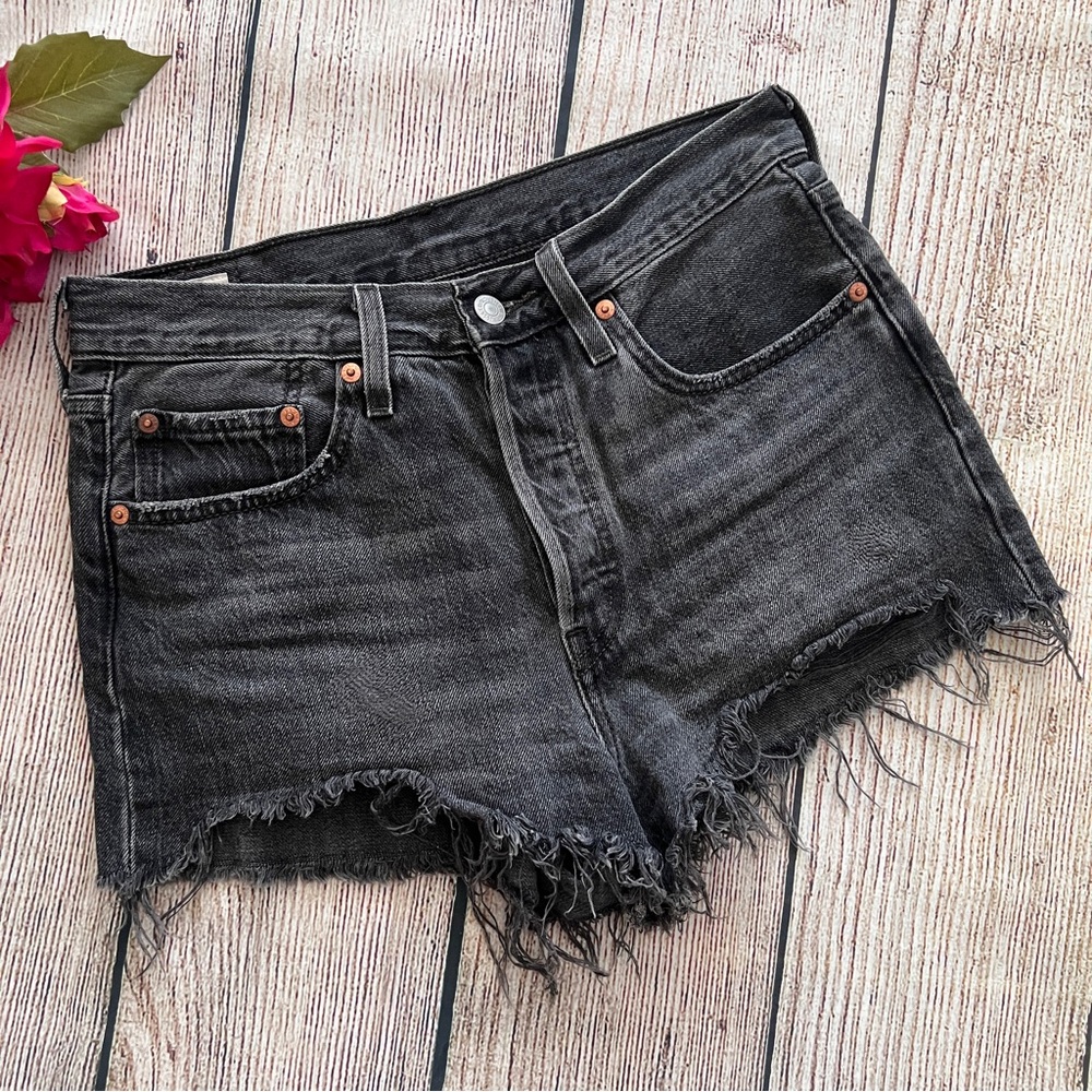 Levi's Black Denim Women's Shorts
